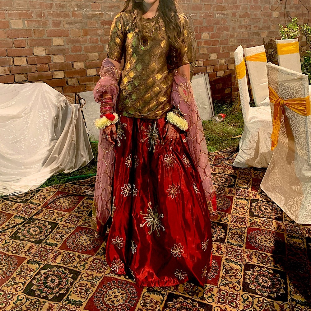 Selling my lengha and top!